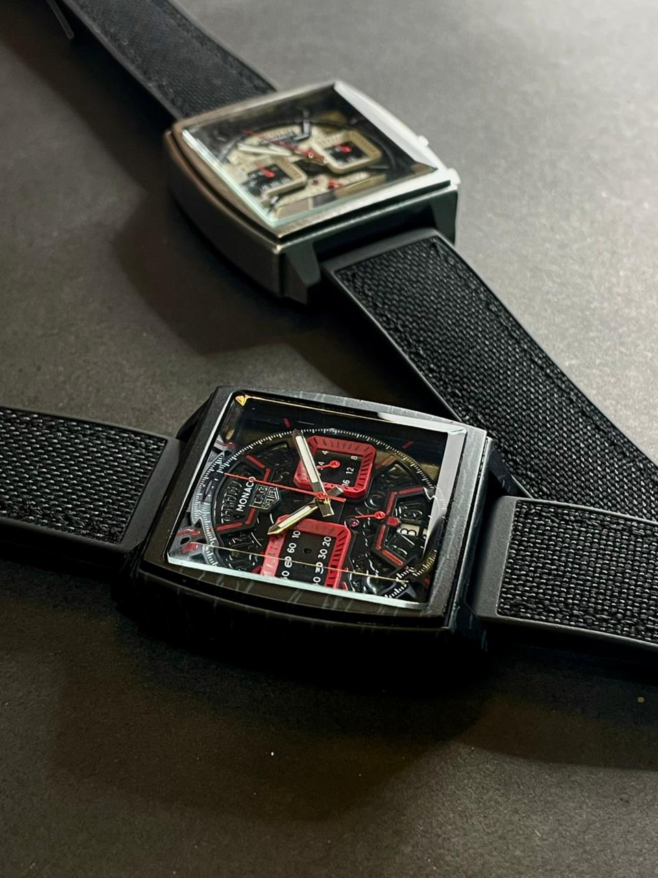Monaco Square Chronograph Quartz Watch – Sport Edition