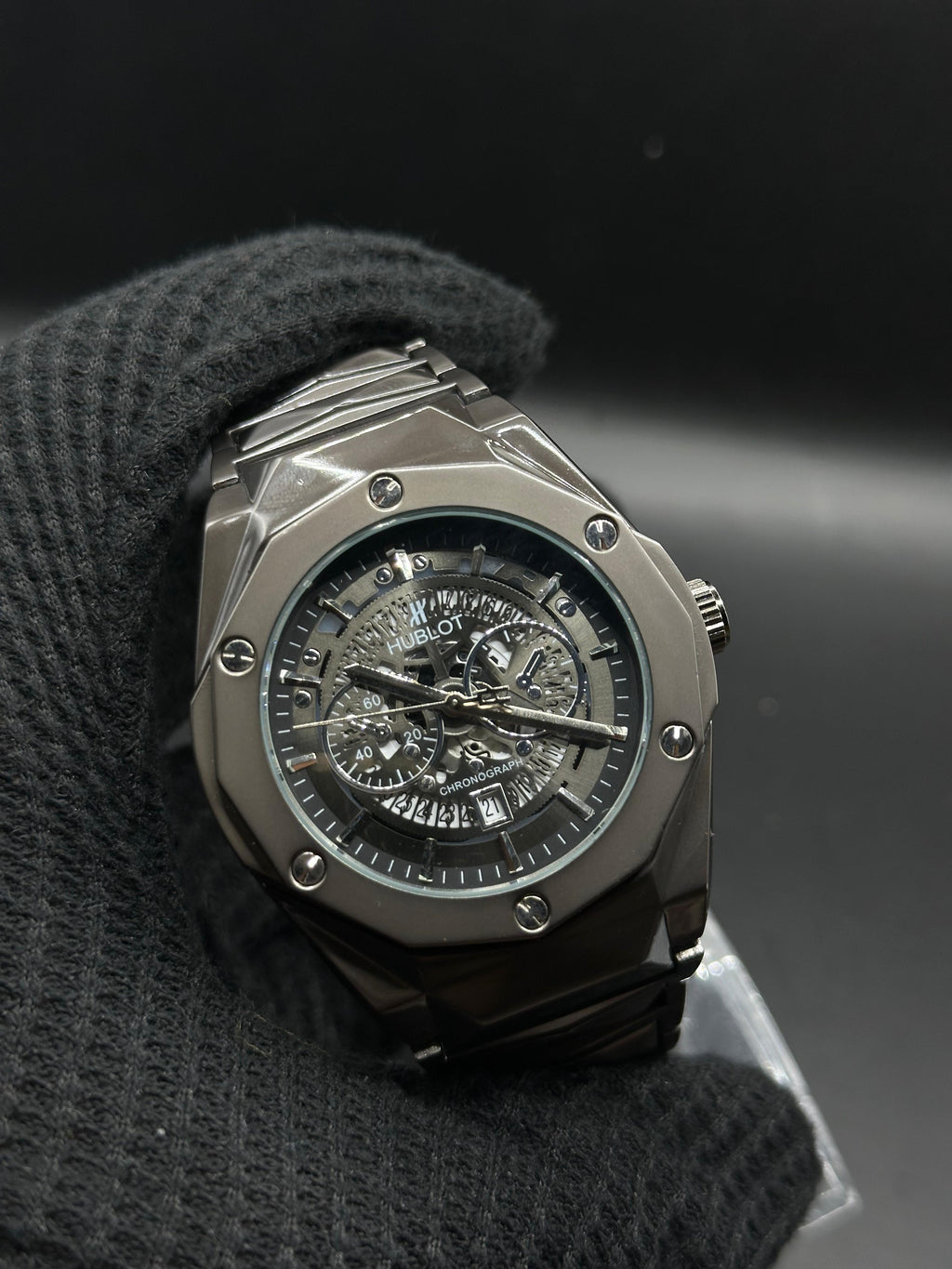 Hublot Diamond Shaped Chronograph Watch