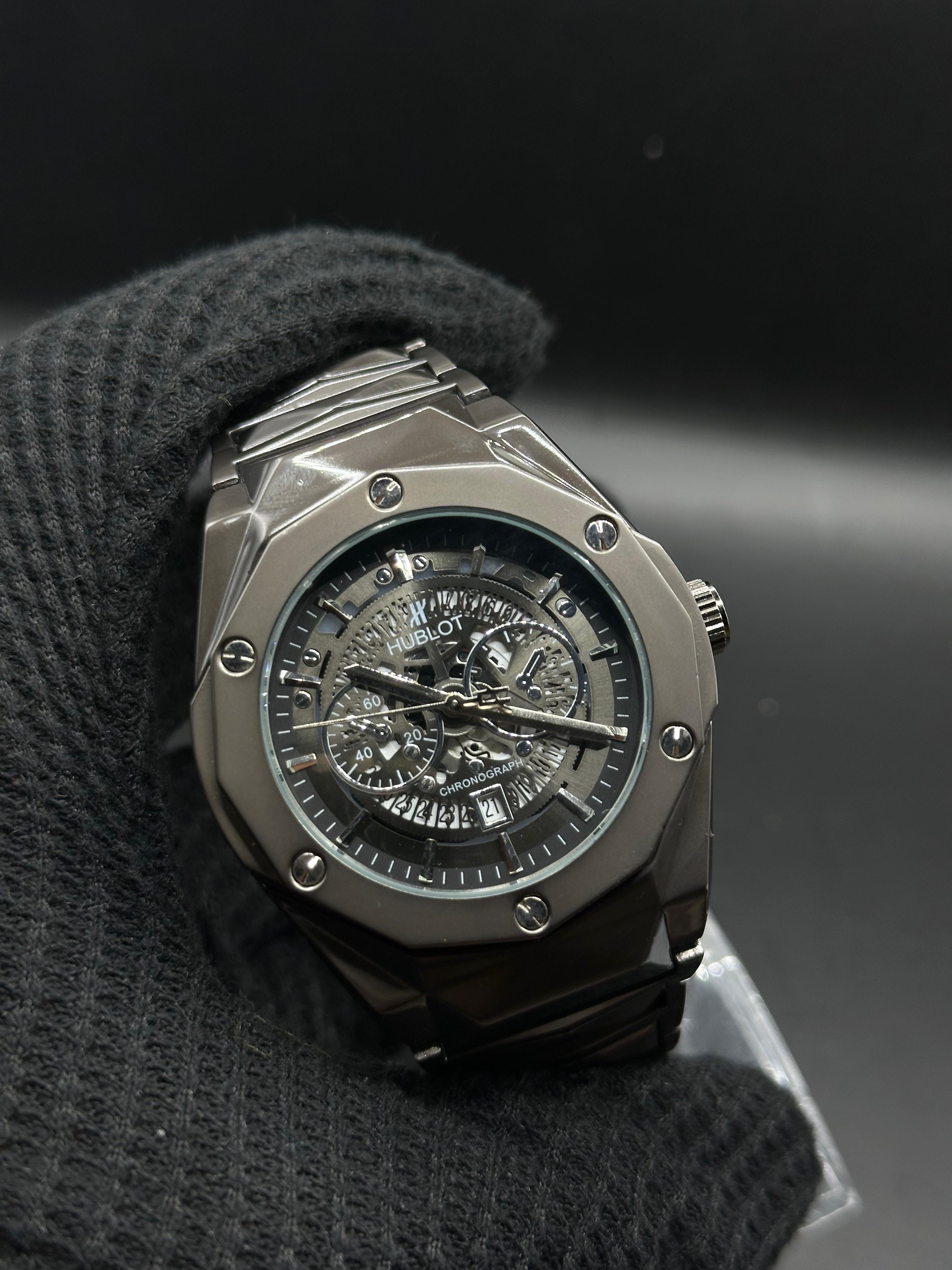 Hublot Diamond Shaped Chronograph Watch