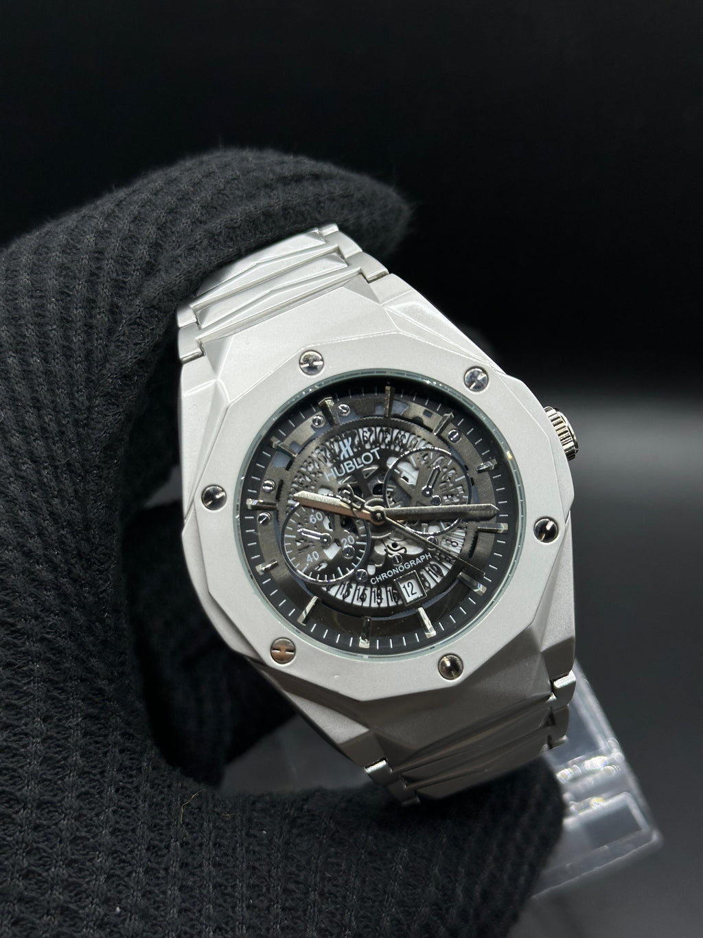Hublot Diamond Shaped Chronograph Watch