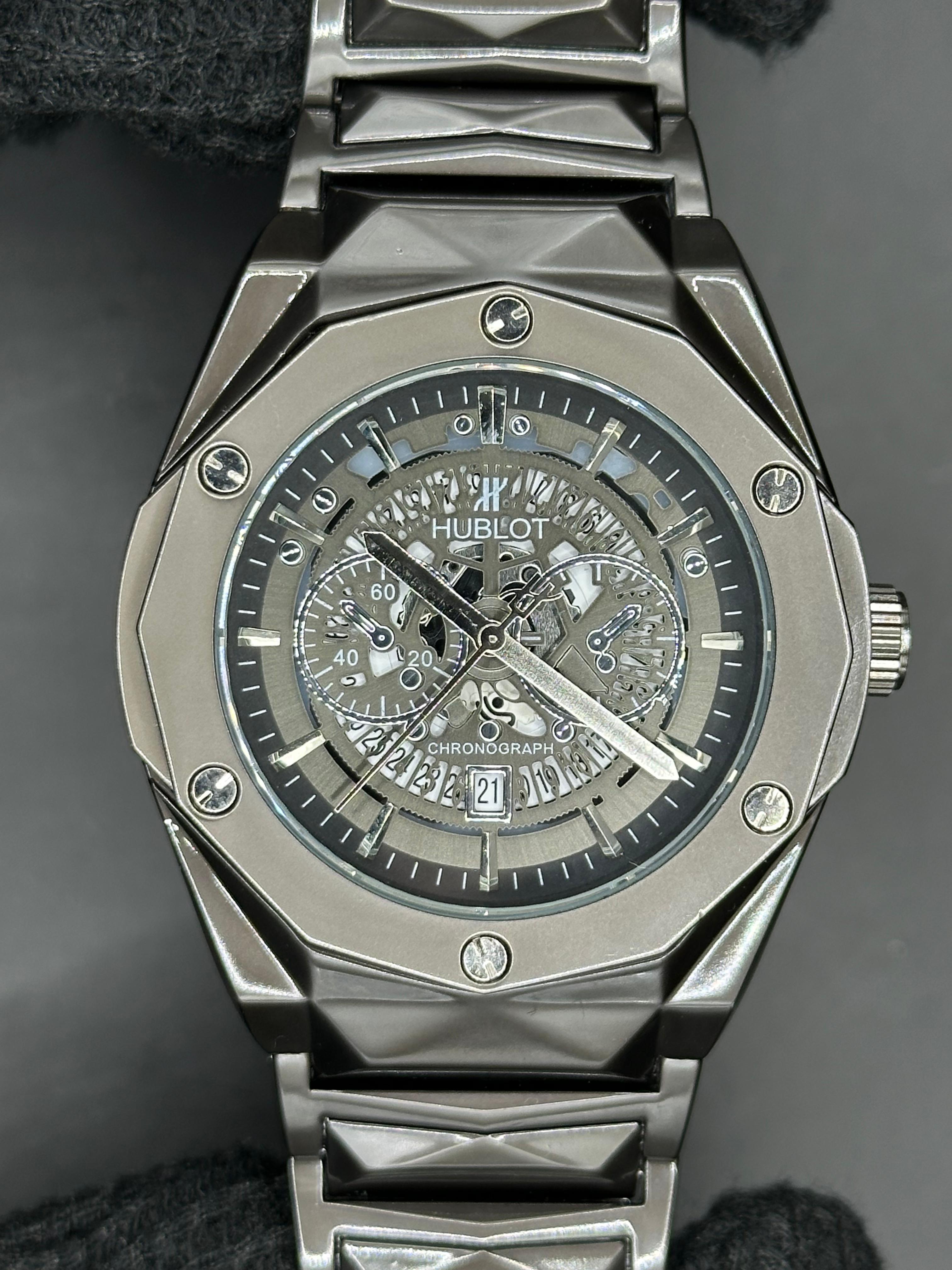 Hublot Diamond Shaped Chronograph Watch