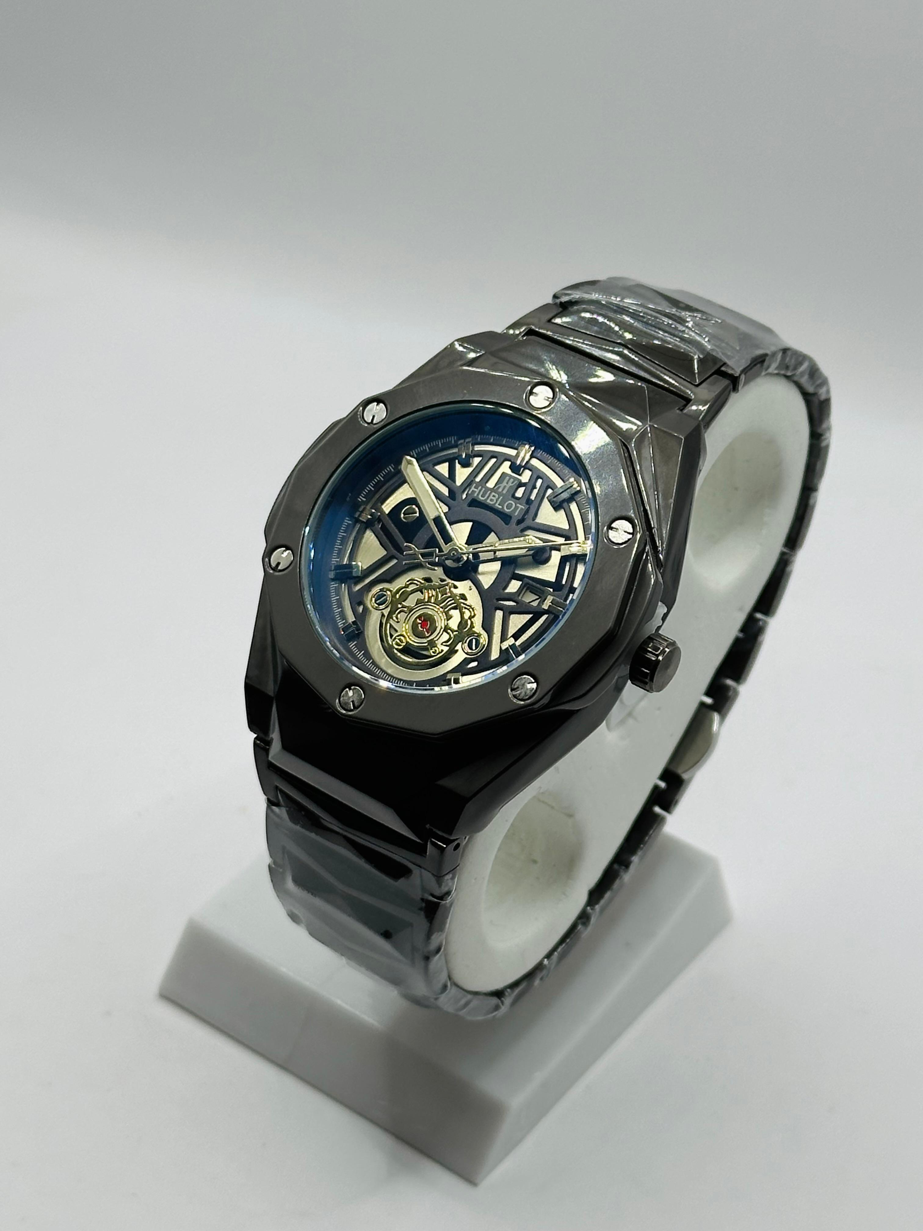 Hublot Classic Fusion Titanium Quartz Skeleton Dial Men's Watch