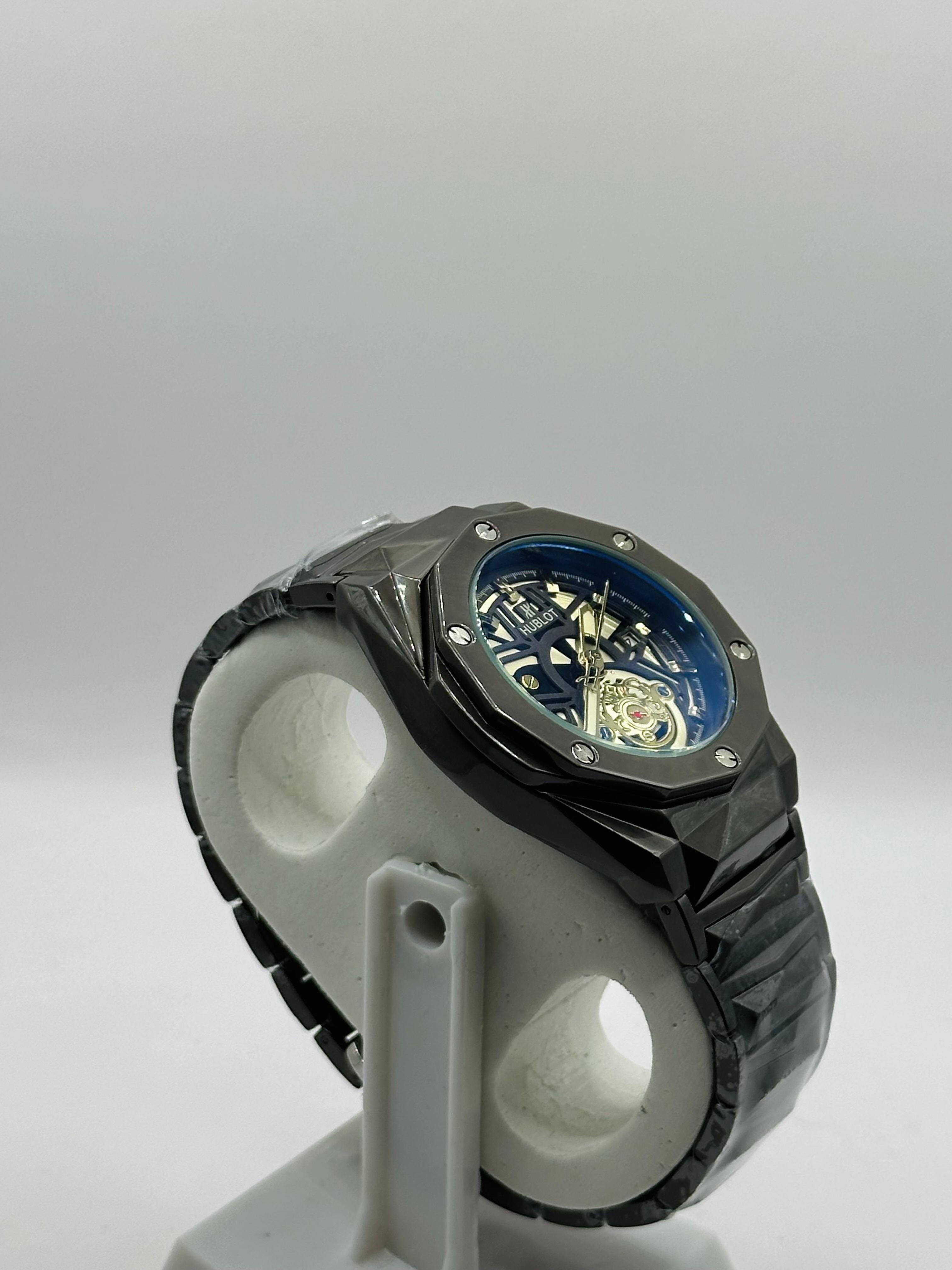 Hublot Classic Fusion Titanium Quartz Skeleton Dial Men's Watch
