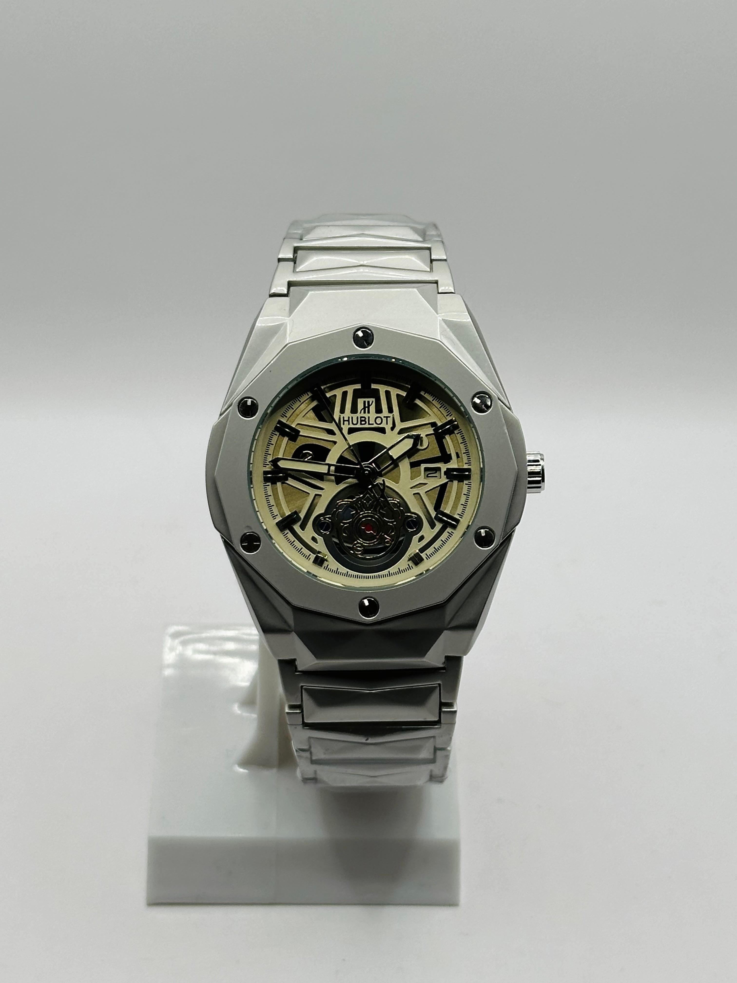 Hublot Classic Fusion Titanium Quartz Skeleton Dial Men's Watch