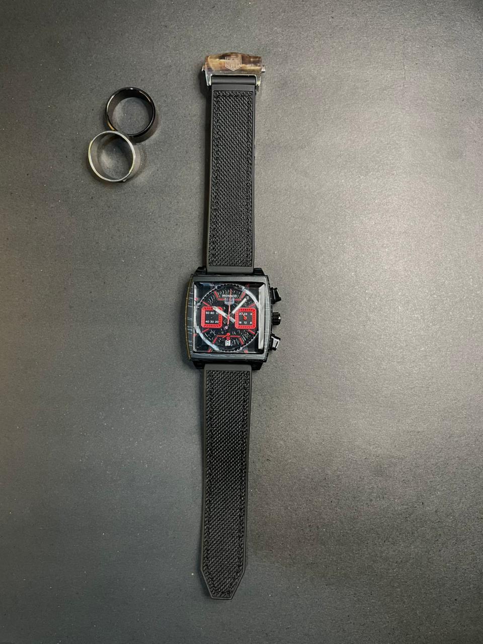 Monaco Square Chronograph Quartz Watch – Sport Edition