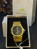 MATTURI Luxury Gold Chronograph Men's Watch – Complete Gift Set
